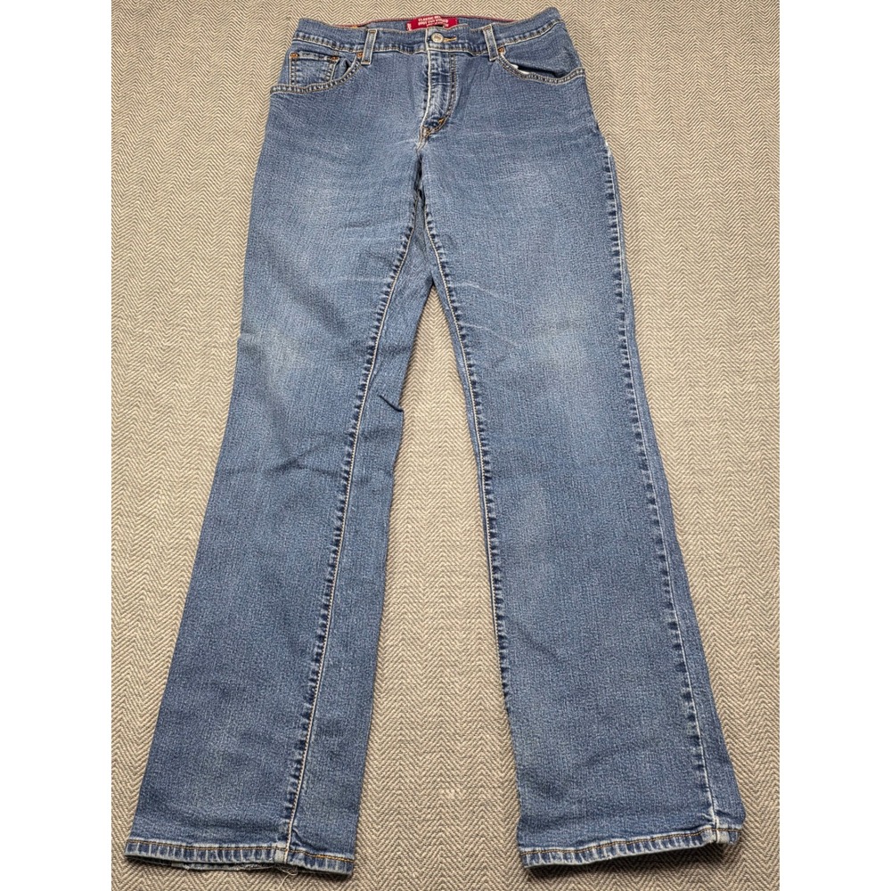 Levis 550 Womens 10L Classic Relaxed Boot‎ Cut Stretch Jeans Medium Wash Blue